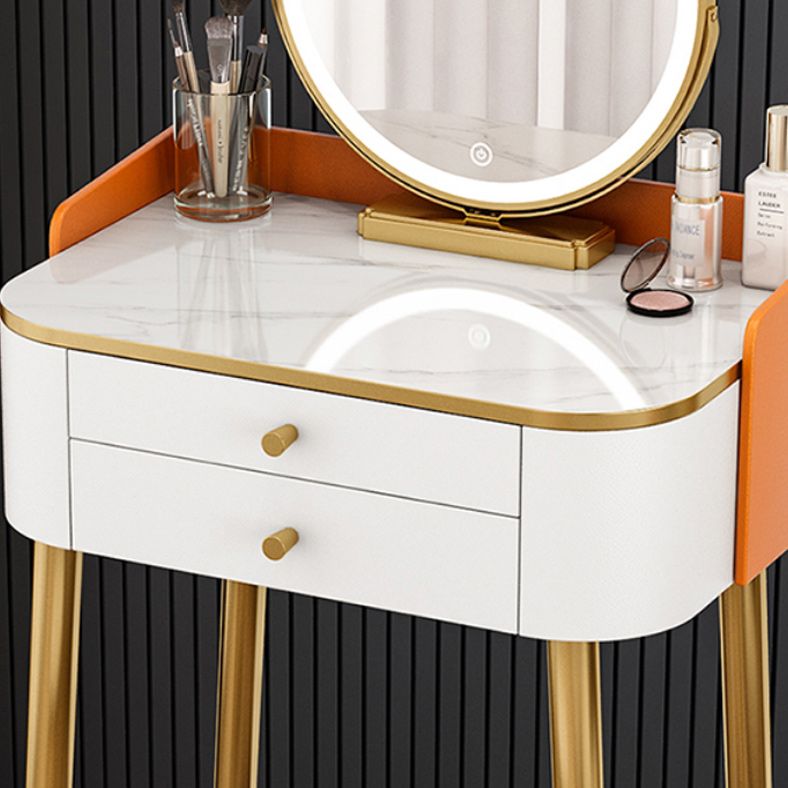 15.74" Wide Makeup Vanity Desk Glam Vanity Tables with 2 Drawers