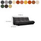 Modern Tufted Cushions Armless Living Room Wooden Standard Seating