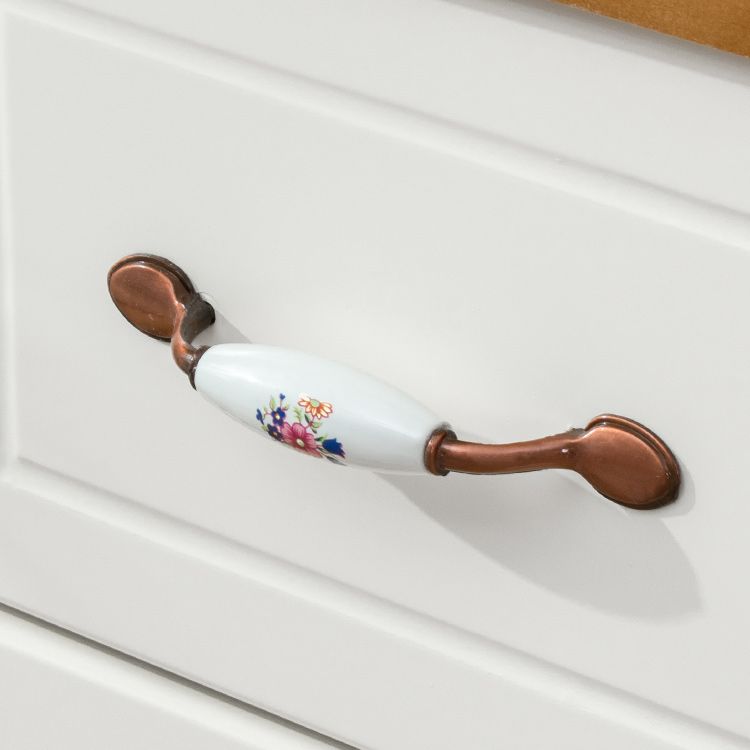 Modern Wooden Accent Chest with 9 Drawers with Cabriole Legs Chest