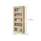 Contemporary Standard Bookshelf Wood Engineered Bookcase with Doors