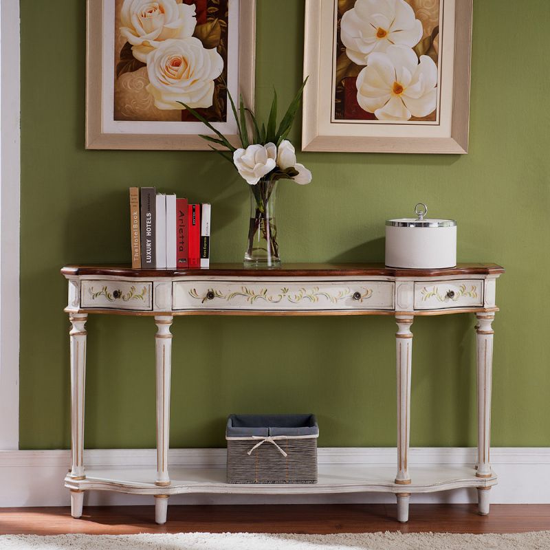 Victoria Wooden Console Table Free Form Console Sofa Table for Hall Clearhalo 'Console Tables' 'console_tables' 'Entry & Mudroom Furniture' 'furn' 'furn_console_tables' 'Furniture' 1200x1200_9b80f130-b86b-42cd-95d5-7e3fbabed10e