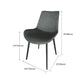 Contemporary Dining Set 1/4/5/7 Pcs Black Sintered Stone Dining Table and Armless Chairs
