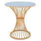 Glam Stone Dining Room Table Pedestal Base Casual Dining Table