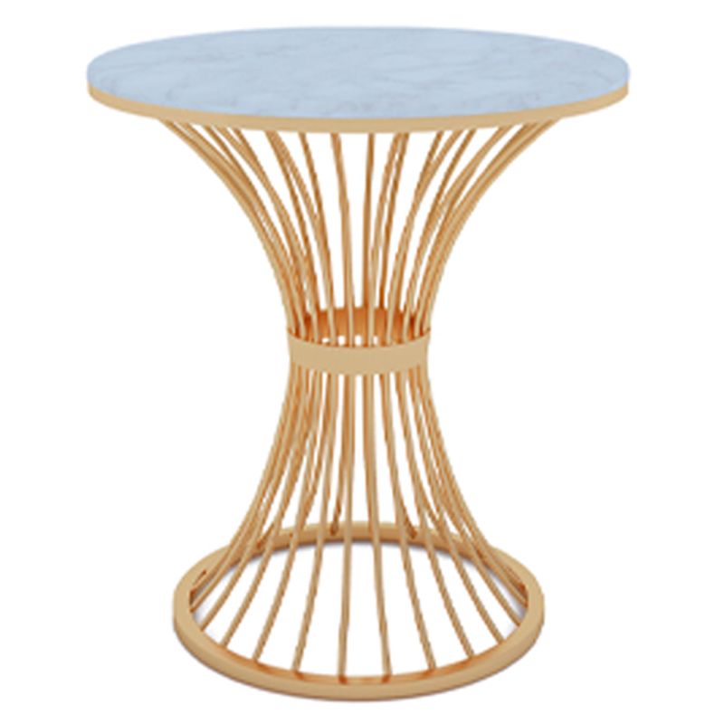 Glam Stone Dining Room Table Pedestal Base Casual Dining Table