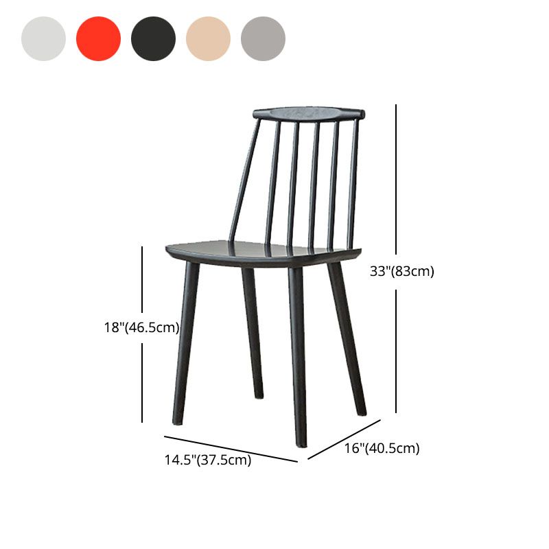 Contemporary Homestay Slat Back Side Chair Solid Wood Dining Chair for Kitchen Clearhalo ' kitchen&dining_furn' 'Dining Chairs' 'Dining Tables & Seating' 'dining_chair' 'furn' 'furn_dining_chair' 'Furniture' 'furniture_dining_chair' 'Kitchen & Dining Furniture' 'kitchen' 1200x1200_9b8a56b2-fe0d-4cfc-818d-51feee42ef5f