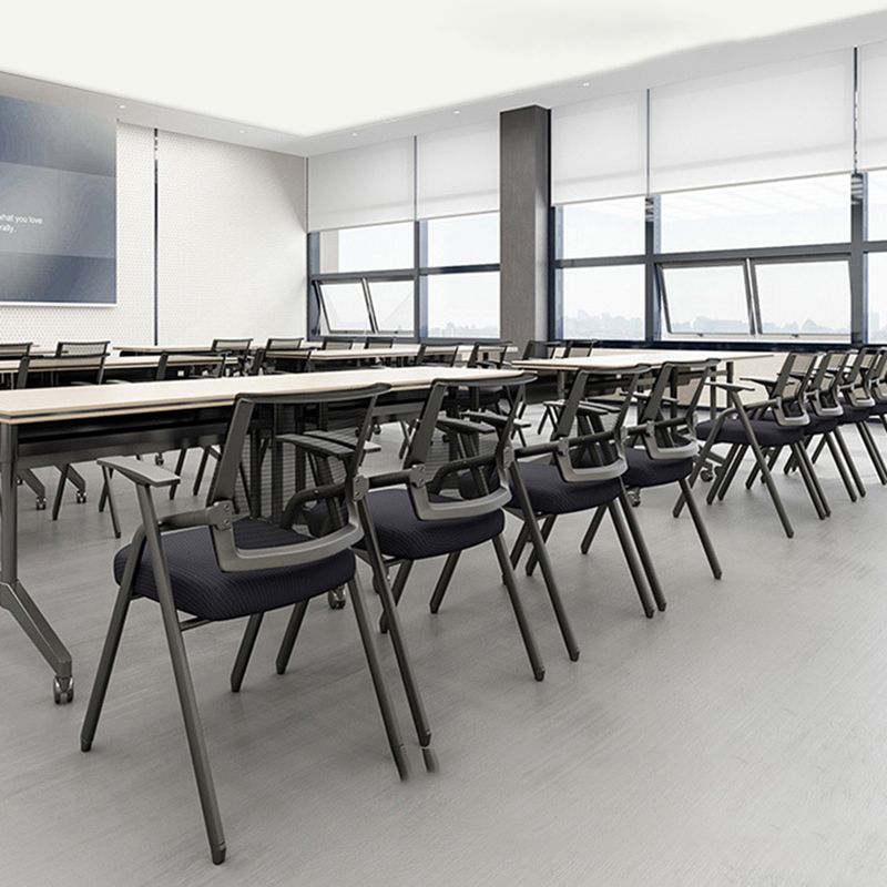 Mid Back Conference Chair with Fixed Arms Modern Office Chair with Metal Frame Clearhalo 'furn' 'furn_office_chair' 'Furniture' 'furniture_office_chair' 'Office Chairs' 'Office Furniture' 'office_chair' 1200x1200_9b8b5497-d0b1-4505-a54e-4e5374e7131c