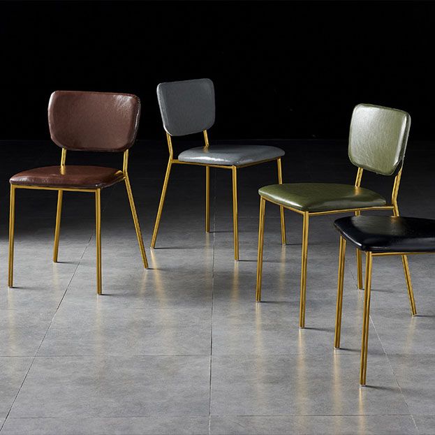 Nordic Style Dining Chairs Armless Open Back Stackable Chairs with Metal Legs Clearhalo ' kitchen&dining_furn' 'Dining Chairs' 'Dining Tables & Seating' 'dining_chair' 'furn' 'furn_dining_chair' 'Furniture' 'furniture_dining_chair' 'Kitchen & Dining Furniture' 'kitchen' 1200x1200_9b8baa73-a679-43f9-98a2-dd38fe4924de