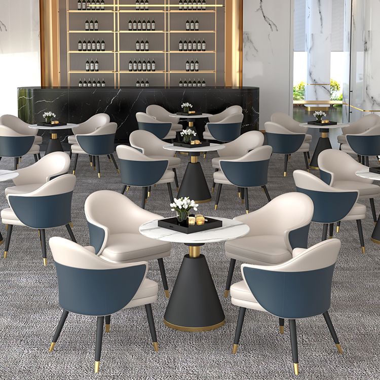 Contemporary Style Stone Dining Table Round Pedestal Table for Dining Room Clearhalo ' dining_table' 'Dining Tables & Seating' 'Dining Tables' 'furn' 'furn_dining_table' 'Furniture' 'furniture_dining_table' 'Kitchen & Dining Furniture' 'kitchen&dining_furn' 'kitchen' 'kitchen_dining_table' 1200x1200_9b8bfcb2-fb5b-4d13-8b78-21008bb3088d