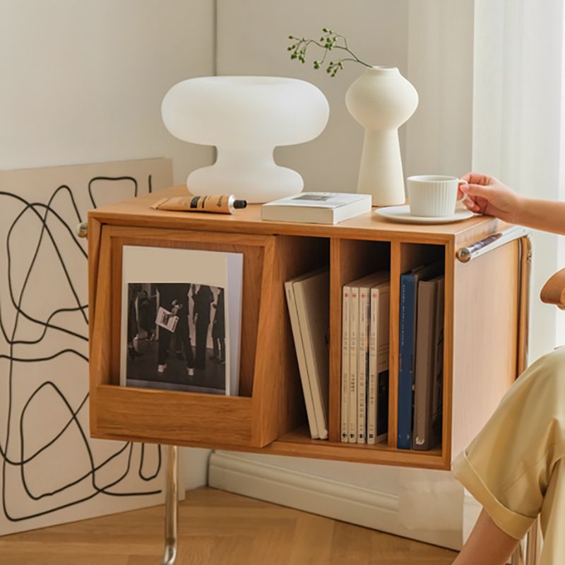 Moderner Stil Massivholz Bücherregal geschlossener Bücherregal mit Tür