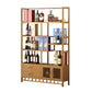 Floor Wine Rack Solid Wood Wine Bottle Rack with Shelves for Living Room