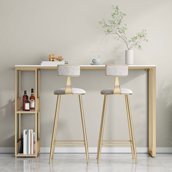 Juego de mesa de bar con pedestal doble moderno, mesa de bar con estructura de hierro de 1/3 piezas y taburetes