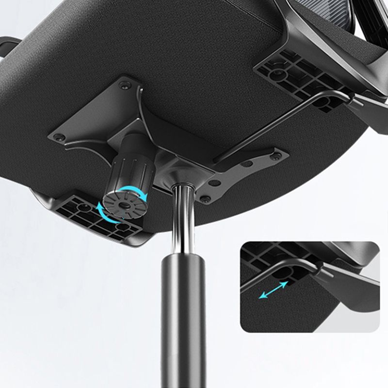 オフィスのためのモダニズム固定武器室の椅子ブラックデスクチェア