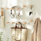 Metal and Wood Coat Rack Contemporary Style Home Wall Hanging Coat Hanger Clearhalo 'Entry & Mudroom Furniture' 'furn' 'furn_hall_tree_coat_racks' 'Furniture' 'Hall Trees & Coat Racks' 'hall_tree_coat_racks' 1200x1200_9b900202-fe76-4172-9b1a-1176c357a7b2