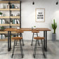 Indoor Rectangle Sled Bistro Accent Dining Table Wood Modern Cocktail Bar Table in Brown Clearhalo 'Bar Furniture' 'Bar Tables' 'bar_tables' 'furn' 'furn_bar_tables' 'Furniture' 'furniture_bar_tables' 'Kitchen & Dining Furniture' 'kitchen&dining_furn' 'kitchen' 1200x1200_9b900cce-a3cd-409a-96da-e657b1f9aa57