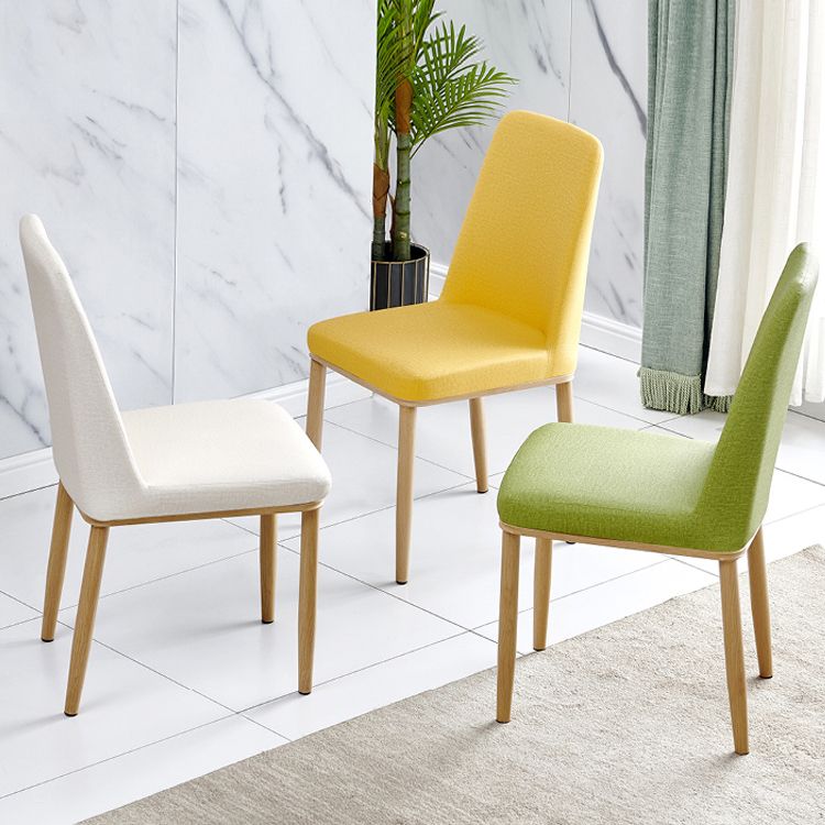 Contemporary Home Side Chair Parsons Back Metal Dining Room Chair with Sponge Cushion Clearhalo ' kitchen&dining_furn' 'Dining Chairs' 'Dining Tables & Seating' 'dining_chair' 'Furniture' 'furniture_dining_chair' 'Kitchen & Dining Furniture' 'kitchen' 1200x1200_9b900fb8-e4b4-4431-b3d8-4fcef1576b99