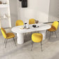 Luxury Oval Shape Kitchen Table Sintered Stone Double Pedestal Dining Table Clearhalo 'Dining Tables & Seating' 'Dining Tables' 'dining_table' 'furn' 'furn_dining_table' 'Furniture' 'Kitchen & Dining Furniture' 1200x1200_9b90b28b-b7a8-4312-aa1d-fa879dd596d2