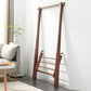 Rack de manteau de style moderne en bois massif en bois de manteau autoportant avec étagère