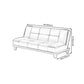 Black Modern Faux Leather Pillow Top Arm Sofa/Sectional with Convertible Clearhalo 'furn' 'furn_sectionals' 'Furniture' 'furniture_sectionals' 'Living Room Furniture' 'Sectionals' 1200x1200_9b91d2a6-e900-4ec1-9c08-34afb8f4c28c