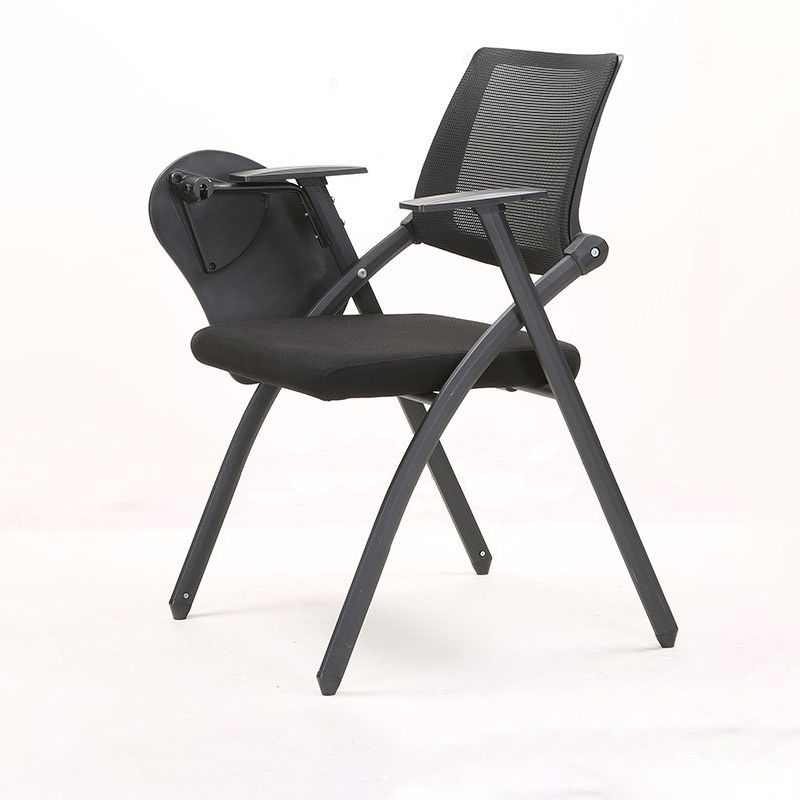 Contemporary Desk Chair Black Fixed Arms Low Back Office Chair Clearhalo 'furn' 'furn_office_chair' 'Furniture' 'Office Chairs' 'Office Furniture' 'office_chair' 1200x1200_9b91f7a7-c516-4f7b-988c-3ff92e1735d9