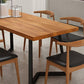 Industrial Rectangle Dining Table Wooden Table with Metal Legs for Home Clearhalo 'Dining Tables & Seating' 'Dining Tables' 'dining_table' 'furn' 'furn_dining_table' 'Furniture' 'Kitchen & Dining Furniture' 1200x1200_9b91f9ab-ae59-4f80-8f98-0ed27c4aef7e