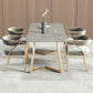 1/4/5/7 Pcs Metal Scandinavian Dining Room Set with Rectangle Table Dining Set Clearhalo 'Dining Room Sets' 'Dining Tables & Seating' 'dining_room_set' 'furn' 'furn_dining_room_set' 'Furniture' 'furniture_dining_room_set' 'Kitchen & Dining Furniture' 'kitchen&dining_furn' 'kitchen' 1200x1200_9b92ffa7-6acd-47f5-a488-4faf73f771aa
