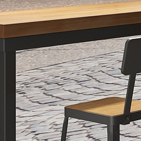 Industriële metalen Bar Stool Bar Hoogte Armloze ontlasting met zwarte benen