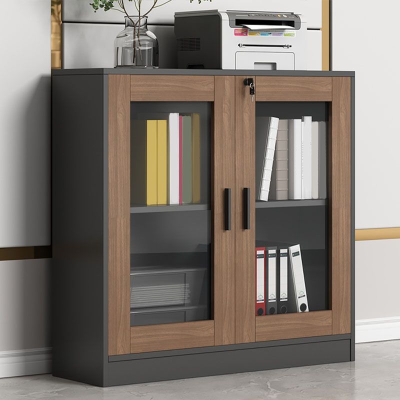 Armoire de fichiers contemporaine cadre en bois massif armoire à fichiers verticale avec serrure de clé