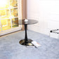 Contemporary Style Home Tempered Glass Dining Table Round Shape Table with Pedestal Base Clearhalo ' dining_table' 'Dining Tables & Seating' 'Dining Tables' 'furn' 'furn_dining_table' 'Furniture' 'furniture_dining_table' 'Kitchen & Dining Furniture' 'kitchen&dining_furn' 'kitchen' 'kitchen_dining_table' 1200x1200_9b96904f-4cb7-4e40-b6a2-115d4a0fafd2