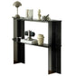 Contemporary Acrylic Console Accent Table with 2 Shelves for Hall Clearhalo 'Console Tables' 'console_tables' 'Entry & Mudroom Furniture' 'furn' 'furn_console_tables' 'Furniture' 1200x1200_9b96d267-ba22-4852-9f54-f8ac16a4aa49