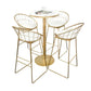 Contemporary Round Pub Table Set with Metal Stools 1/3/5 Pieces Pine Wood Top Bar Set Clearhalo 'Bar Furniture' 'furn' 'furn_home_bar_bar_sets' 'Furniture' 'Home Bars & Bar Sets' 'home_bar_bar_sets' 'Kitchen & Dining Furniture' 1200x1200_9b96dabc-3189-4bea-bb90-9e7c9f7d4d8c