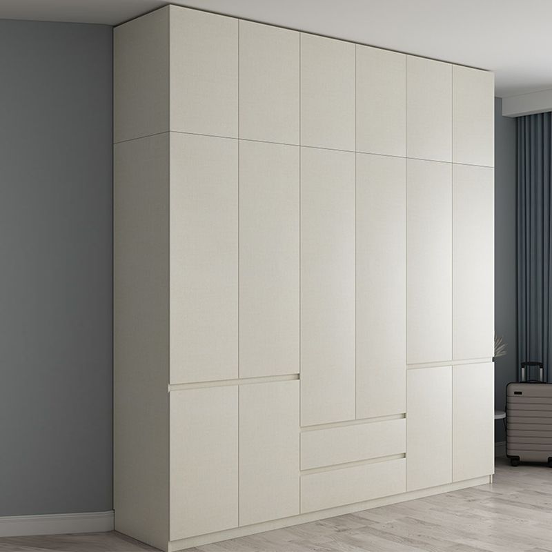 Engineered Wood Wardrobe Cabinet with Shelves Hinged Wardrobe Armoire Clearhalo 'Armoires & Wardrobes' 'armoires_wardrobes' 'Bedroom Furniture' 'furn' 'furn_armoires_wardrobes' 'Furniture' 1200x1200_9b97dfd5-e89f-439a-a11b-bba76dd12214