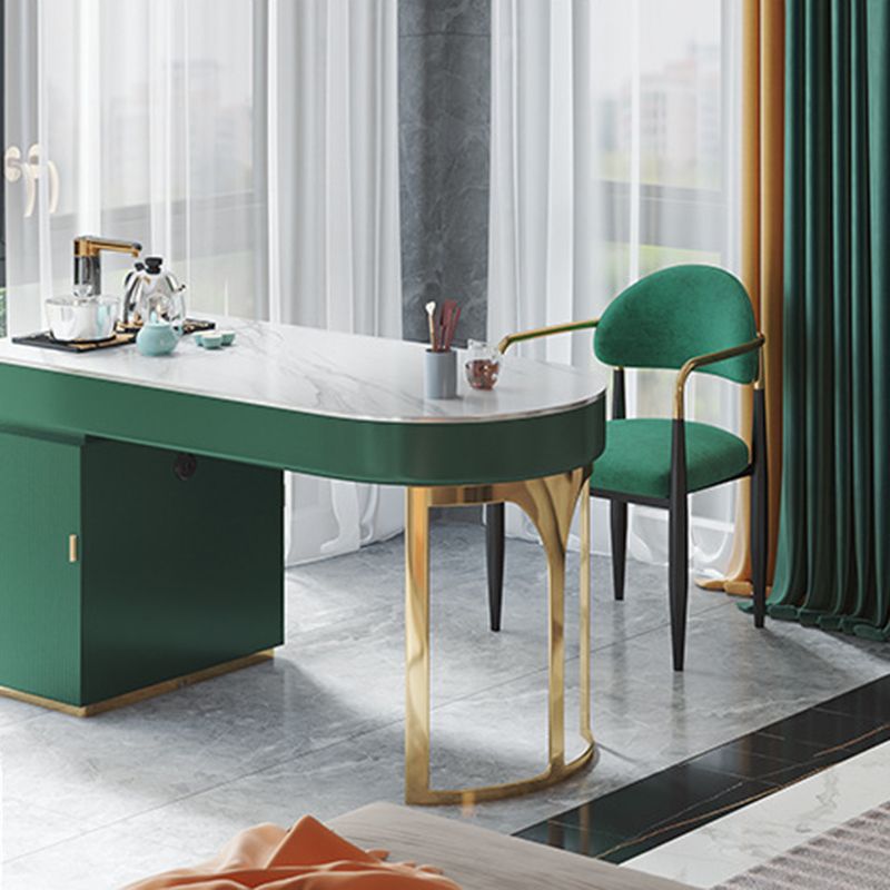 Restaurant Contemporary Upholstered Arm Chair Matte Finish Open Back Dining Chair Clearhalo ' kitchen&dining_furn' 'Dining Chairs' 'Dining Tables & Seating' 'dining_chair' 'furn' 'furn_dining_chair' 'Furniture' 'furniture_dining_chair' 'Kitchen & Dining Furniture' 'kitchen' 1200x1200_9b991fa9-908f-4290-9998-5d58bf03279d