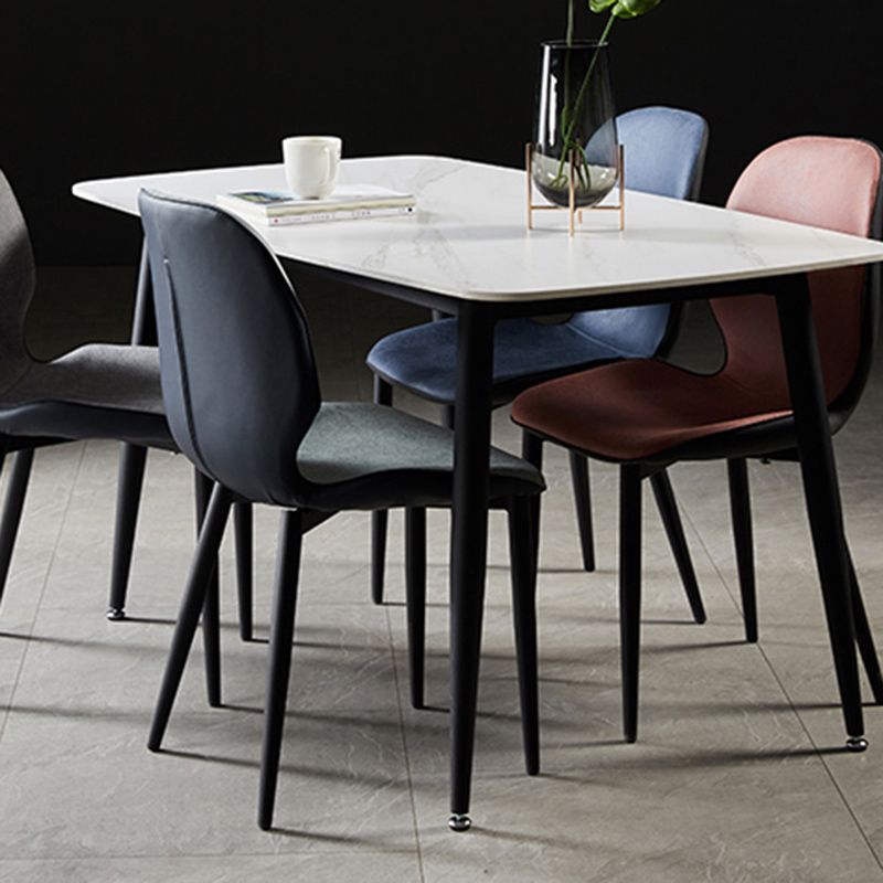 Upholstered Contemporary Restaurant Side Chair Matte Finish Parsons Dining Chair Clearhalo ' kitchen&dining_furn' 'Dining Chairs' 'Dining Tables & Seating' 'dining_chair' 'furn' 'furn_dining_chair' 'Furniture' 'furniture_dining_chair' 'Kitchen & Dining Furniture' 'kitchen' 1200x1200_9b99aeee-1739-4d56-815e-e0442f84e9ab