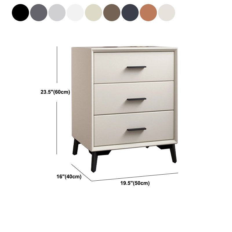 23.62" Tall Faux Leather Night Table 3-drawer Bedside Cabinet with Legs Clearhalo 'Bedroom Furniture' 'furn' 'furn_night_stand' 'Furniture' 'night_stand' 'Nightstands' 1200x1200_9b9eede0-6dc6-46f8-80ac-6af135db3fcb