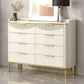 Glam Stone Chest Bedroom Storage Chest in White with Metal Legs Clearhalo 'Bedroom Furniture' 'Dressers & Chests' 'dressers_chests' 'furn' 'furn_dressers_chests' 'Furniture' 1200x1200_9b9fdeff-a945-4161-a37f-a83d4ee8e7d7