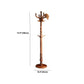 Traditional Hall Tree Solid Wood Free Standing with Hooks Entryway Kit