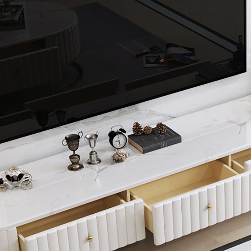 Scandinavian TV Media Stand 16" W Enclosed Storage TV Stand Console with Drawers Clearhalo 'furn' 'furn_tv_stands_entertainment_centers' 'Furniture' 'Living Room Furniture' 'TV Stands & Entertainment Centers' 'TV Stands & Media Storage Furniture' 'tv_stands_entertainment_centers' 1200x1200_9ba28976-16a6-4c2c-bc37-9338c43c8552