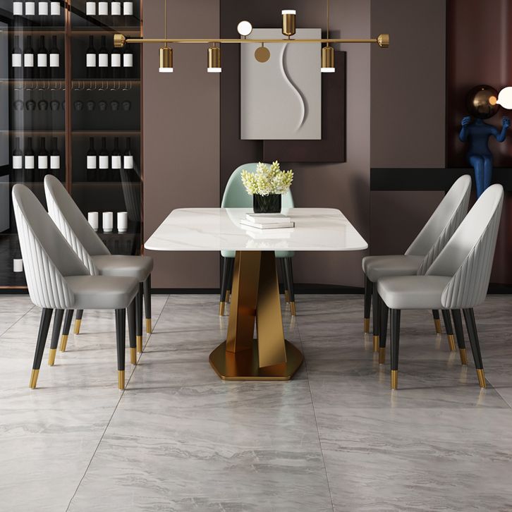 Green and Gray Dining Chairs Glam Style Parsons Dining Side Chair