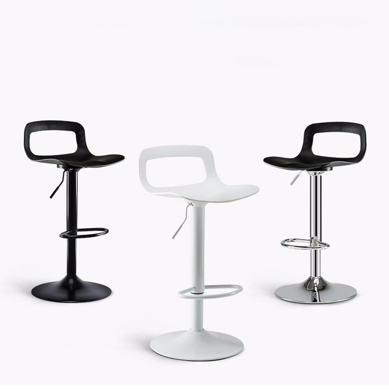 Modern Adjustable Swivel Bar Stool Low Back Plastic Bar and Counter Stool Clearhalo 'Bar Furniture' 'Bar Stools' 'bar_stools' 'furn' 'furn_bar_stools' 'furniture_bar_stools' 'Kitchen & Dining Furniture' 'kitchen&dining_furn' 'kitchen' 'kitchen_furn' Furniture' 1200x1200_9ba6fb02-6b63-4a01-bf78-70eef09ca043