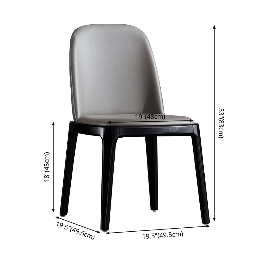 Contemporary Style Upholstered Chair of 16" Wide Parsons Chair for Home Clearhalo ' kitchen&dining_furn' 'Dining Chairs' 'Dining Tables & Seating' 'dining_chair' 'furn' 'furn_dining_chair' 'Furniture' 'furniture_dining_chair' 'Kitchen & Dining Furniture' 'kitchen' 1200x1200_9ba865c0-9bfc-4904-9a33-ba2dd540b179