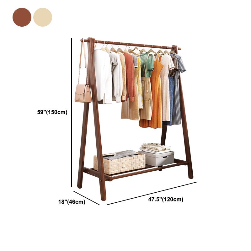 Modern Coat Rack Wooden Shelf Storage Coat Hanger in Bedroom Room Clearhalo 'Entry & Mudroom Furniture' 'furn' 'furn_hall_tree_coat_racks' 'Furniture' 'Hall Trees & Coat Racks' 'hall_tree_coat_racks' 1200x1200_9ba9487a-77f7-4550-8d32-fc9185da47dc
