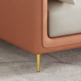 3-seater Contemporary 33.86"H Faux Leather Anti-water Square Arm Sofa Clearhalo 'furn' 'furn_sofas' 'Furniture' 'furniture_sofas' 'kitchen' 'kitchen_sofas' 'Living Room Furniture' 'Sofa' 'sofas' 1200x1200_9baa007f-12b3-4857-8e6c-c9e4356764ff