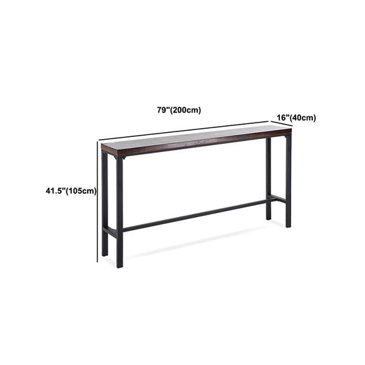 1/6/11ピース産業長方形のパブテーブルセットソリッドウッドカウンターテーブルセット