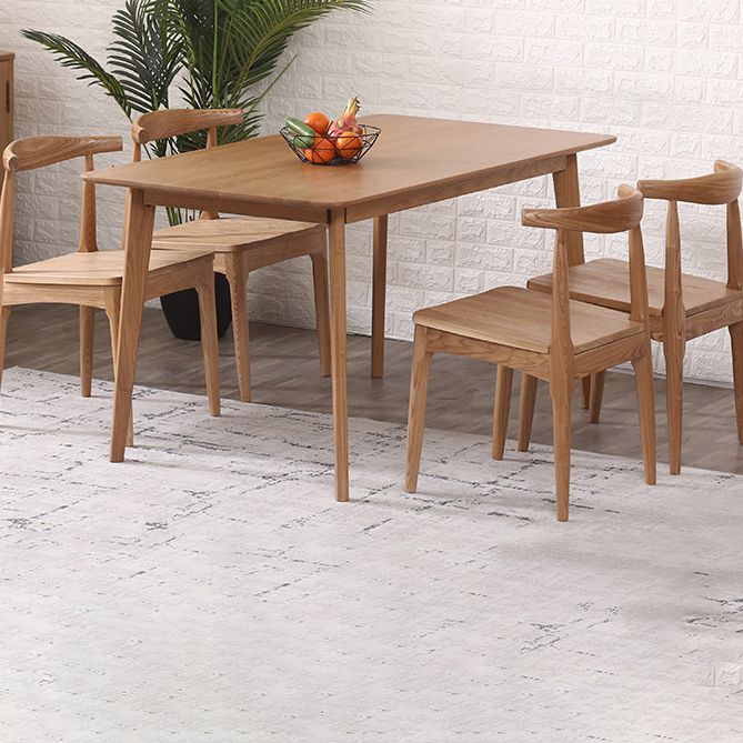 Minimalist Style Dining Table with Fixed Solid Wood Dining Table and Chairs Clearhalo 'Dining Room Sets' 'Dining Tables & Seating' 'dining_room_set' 'furn' 'furn_dining_room_set' 'Furniture' 'furniture_dining_room_set' 'Kitchen & Dining Furniture' 'kitchen&dining_furn' 'kitchen' 1200x1200_9baaee77-21c5-4a44-9946-352ce6507a0c