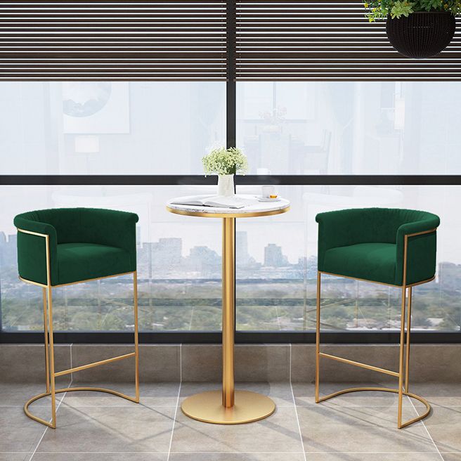 White Stone Bar Table Traditional Luxury Bar Table with Gold Base Clearhalo 'Bar Furniture' 'Bar Tables' 'bar_tables' 'furn' 'furn_bar_tables' 'Furniture' 'furniture_bar_tables' 'Kitchen & Dining Furniture' 1200x1200_9bad4d23-6a6a-4b9c-b716-94b08496c4d9