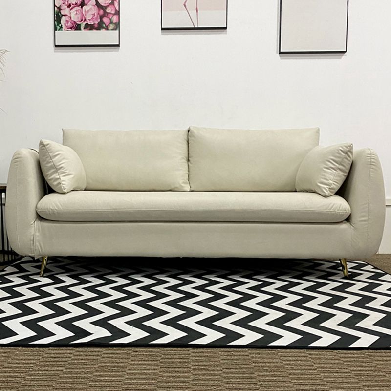 Contemporary Standard Sofa Square Arm Settee Couch with 2 Pillows Clearhalo 'furn' 'furn_sofas' 'Furniture' 'furniture_sofas' 'kitchen' 'kitchen_sofas' 'Living Room Furniture' 'Sofa' 'sofas' 1200x1200_9baee935-0cf4-4510-a8fb-8ba304290c90