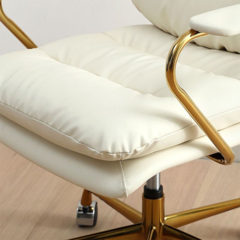 Moderne gestoffeerde bureaustoelstoel vaste armen geen pijnlijke bureaustoel met wielen