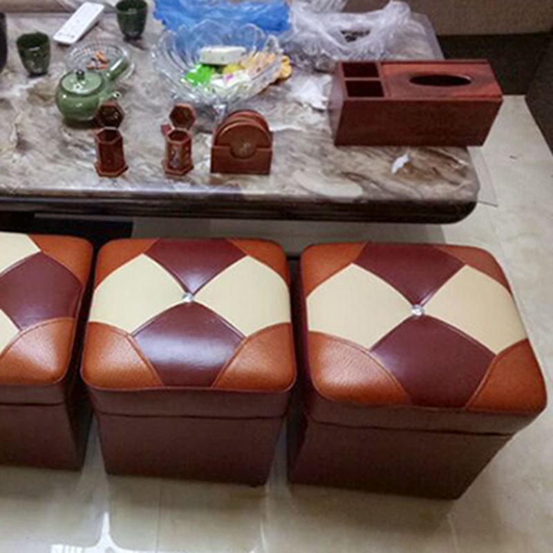 Modern Color Piece Standard Water Resistant Square Standard for Drawing Room Clearhalo 'furn' 'furn_ottomans_poufs' 'Furniture' 'Living Room Furniture' 'Ottomans & Poufs' 'ottomans_poufs' 1200x1200_9bb1f894-0dbd-4eb8-b91f-1ab0b1f36924