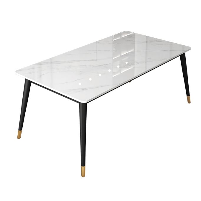 Simplicity Style 4 Legs Dining Site Table Stone Dining Room Furniture for Home Use Clearhalo ' dining_table' 'Dining Tables & Seating' 'Dining Tables' 'furn' 'furn_dining_table' 'Furniture' 'furniture_dining_table' 'Kitchen & Dining Furniture' 'kitchen&dining_furn' 'kitchen' 'kitchen_dining_table' 1200x1200_9bb37b0a-c568-4305-b0f1-7083d7ab0820