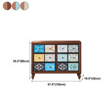 Wooden Storage Chest Modern Style Bedroom Storage Chest Dresser in White and Brown